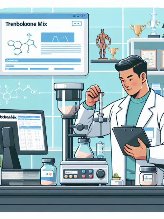 Administration of trenbolone mix in sports pharmacology