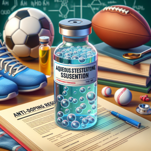 Aqueous testosterone suspension and anti-doping regulations in sports