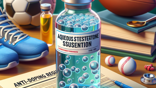 Aqueous testosterone suspension and anti-doping regulations in sports