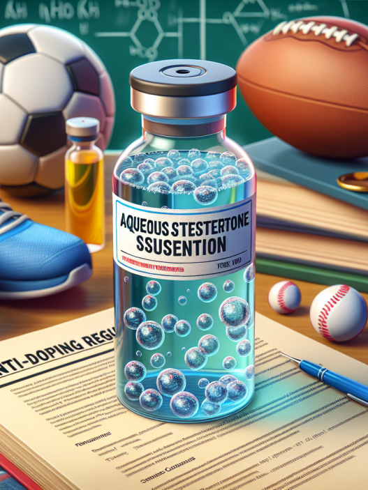 Aqueous testosterone suspension and anti-doping regulations in sports