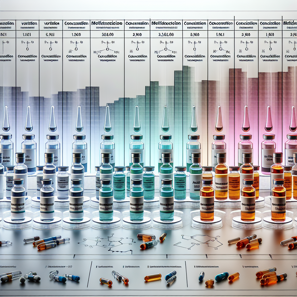 Concentration variations of metildrostanolone on the market