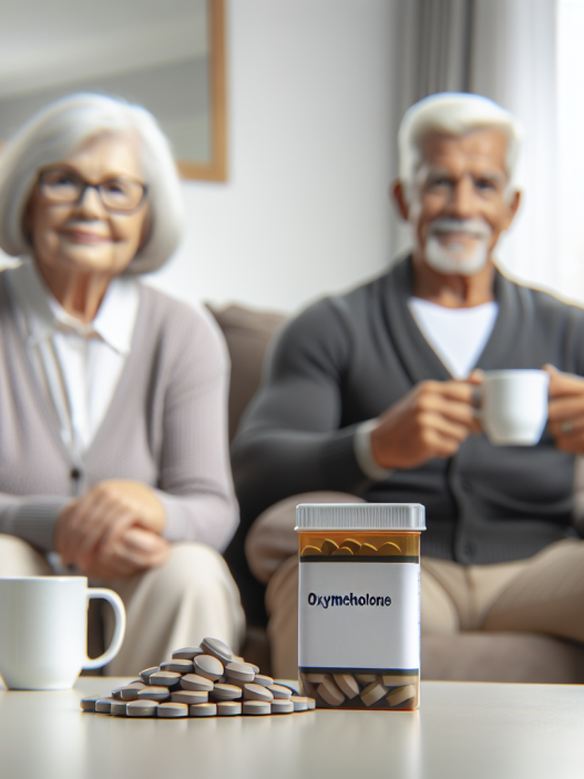 Oxymetholone compresse in elderly patients